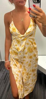 Nordstrom Yellow Midi Dress Photo 0