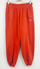 Nike Womens Orange Rogue Oversized Fleece Streetwear Jogger‎ Sweatpants Size M Photo 0