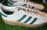 Adidas Gazelle. Women’s 10. Cream and green Photo 0