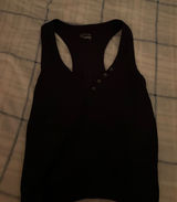Black button up tank offline by aerie  Photo 0