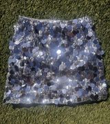 Mini sparkly sequence skirt Silver Photo 0