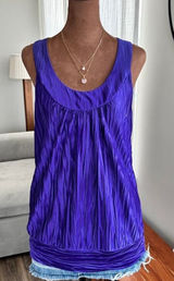 Y2K Vintage A Byer Racer Halter Top L Bubble Hem Bimbocore McBling Party Club Photo 0