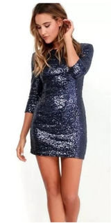 Lulu's Delightful Ways Sequin‎ Dress Size
Medium NWT Photo 0