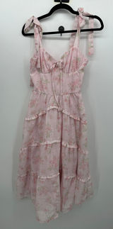 Francescas Alara Floral Midi Dress Sz XS Cottagecore Coquette Feminine Dainty Photo 0