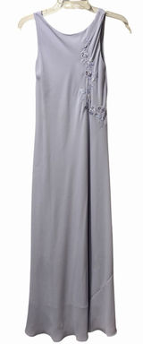 Alyn Paige Light Violet Purple Maxi Dress Size 8 Floral Embroidery Vintage‎ YTK Photo 0