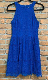 Altar'd State‎ Women's Crochet Lace High Neck Sleeveless Mini Sheath Dress - S Photo 0