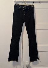 Abercrombie Black High Rise Ankle Flare Jeans Photo 0