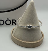 Pandora Moments Heart Clasp Snake Chain Bracelet 590719 Sterling Silver 6" Photo 0
