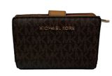 MICHAEL KORS Brown Signature Card Holder / Wallet Photo 0