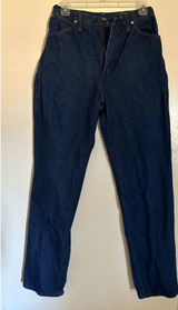 Vintage USA Made Wrangler Dark Wash High Rise Jeans - Size 12 x 32 (13MWZMR) Photo 0