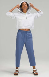 Lululemon Stretch High Rise Crop 23" Water Drop Blue Commuter Travel Photo 0
