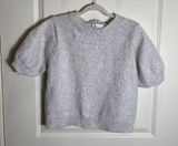 Zenana Womens Medium‎ Short Sleeve Sweater Cream Knit Crewneck Soft Casual Top Photo 0