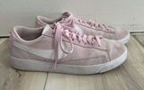 Women's Pink Suede Low-Top Nike Sneakers Photo 0