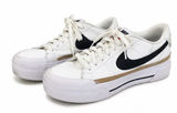 Nike Court Legacy Lift Platform Sneakers White Black Women’s Size 7.5 Photo 0