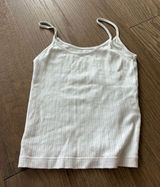 White Brandy Melville Tank Top Photo 0