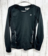 New Balance Top Women Size Small Long Sleeve Black Base Layer Thermal Athletic Photo 0