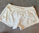 White Nike Shorts Dri-Fit Running Photo 0