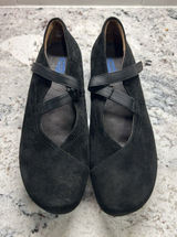 Wolky 42 Black Passion Mary Jane Goat Suede Leather US 11.5 Walking Shoe Comfort Photo 0