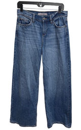 Joe's Jeans Low Rise Wide Leg Tokyo Denim Pants Blue Women's Size 27 Capsule Photo 0