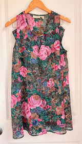 Vintage‎ Victoria Secret Gold Label 2pcs Nightie Undie Satin Floral Sleep Shirt Photo 0