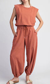 Free People Movement Womens Miss Me Yet Jumpsuit Oversized Small Photo 0