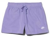 Nike Women’s Club Dusty Amethyst & White Fleece Shorts Photo 0