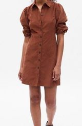 NWT GAP Brown Corduroy Button-Up midi Shirt dress sz small Photo 0