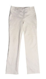 Quince Straight Leg Pants Womens Medium Beige Excellent Ultra-Stretch Ponte Photo 0