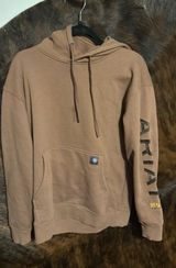 Men’s brown ariat work hoodie Photo 0