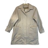 London Fog Women‎ Beige Trench Coat Barncoat Vintage Retro Cozycore Size 14 Photo 0