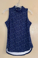 NWT Peter Millar Scottie Tossed Paisley Print Sleeveless Mock Neck Shell sz XS Photo 0