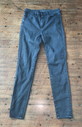 American Eagle 8 long brown super hi-rise normcore jeggings Photo 0