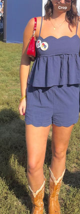 Navy scallop set Blue Size L Photo 0