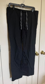 Blue Sky Scrubs Black Drawstring Medical Pants XXS‎ Contrast Stitch Made in USA Photo 0
