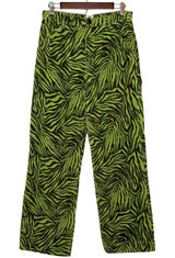 BDG Wide Leg Urban Outfitters Corduroy Pants 29 x 32 Juno Green Zebra Carpenter Photo 0