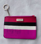 Kate Spade New York Multicolor Stripe Saffiano Leather Card Holder Wallet Pouch Photo 0