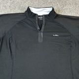 Lauren Ralph Lauren Active Black Short Sleeve Zip Golf Athletic Top - L Photo 0