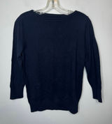 Brand New Ann Taylor Women's Size Small S Navy Blue Pullover Sweater Boatneck Photo 0