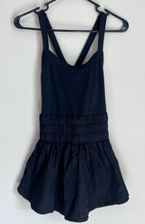 Free People Movement Athletic Romper Runsie Skort Black Sz Medium Black Photo 0