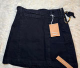 NWT Reformation‎ Size 23 Tatina Belted Denim Skirt Photo 0