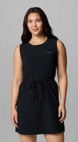 Columbia Womens Black Sleeveless Drawstring Waist Active Dress AL3265 Large Photo 0