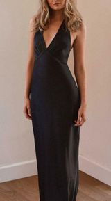 Peppermayo Elegant Black Backless Dress Photo 0