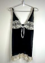 Marilyn Monroe Black Lace Slip Dress - Size Medium Photo 0