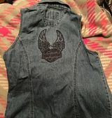 Harley Davidson Denim Vest med Photo 0