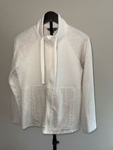 Eddie Bauer Women Beige Quilted Full Zip Hoodie Jacket-XL Photo 0