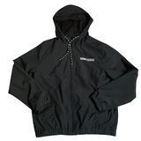 Vans Black Hooded Windbreaker Jacket Lightweight Casual Outerwear Womens XS Photo 0