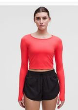 Lululemon Wunder Train cropped long sleeve Photo 0