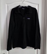 Patagonia Women’s Black Micro D Quarter Zip Fleece Med. 4027 Photo 0