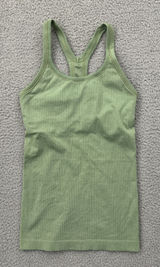 Lululemon Ebb To Street Tank Top Willow Green Athletic Athleisure Yoga Women's 4 Photo 0