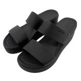 Crocs Brooklyn Mid Wedge Sandal Flip Flop Black Women 10 Summer Beach Vacation Photo 0